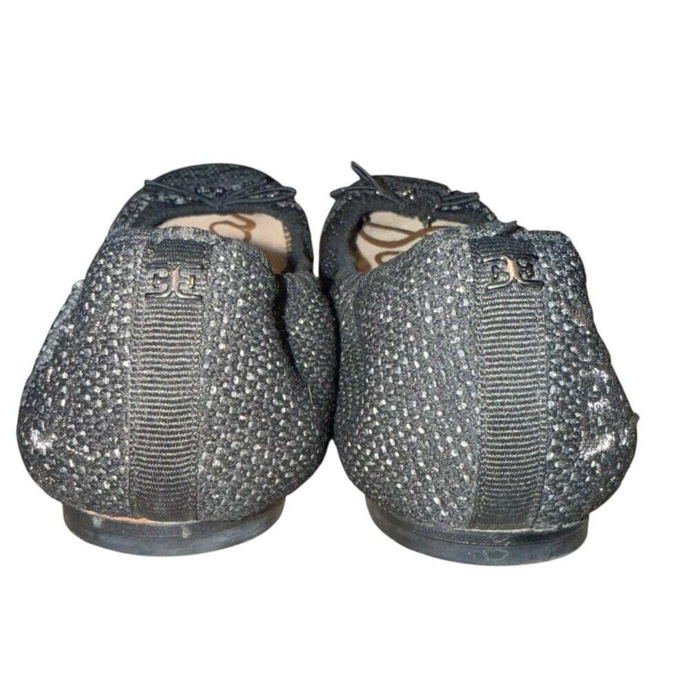 Sam Edelman Felicia Knit Ballet Flats Grey Black Size 6 - Picture 6 of 9